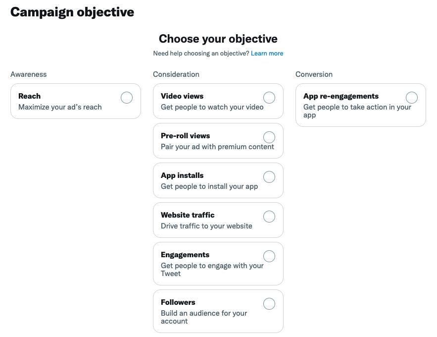 Choose Your Ad Objective