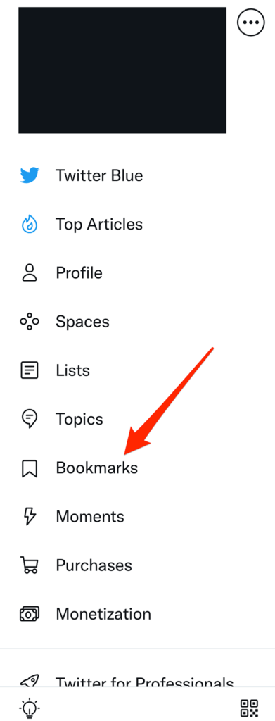 Twitter Blue Bookmark Folders