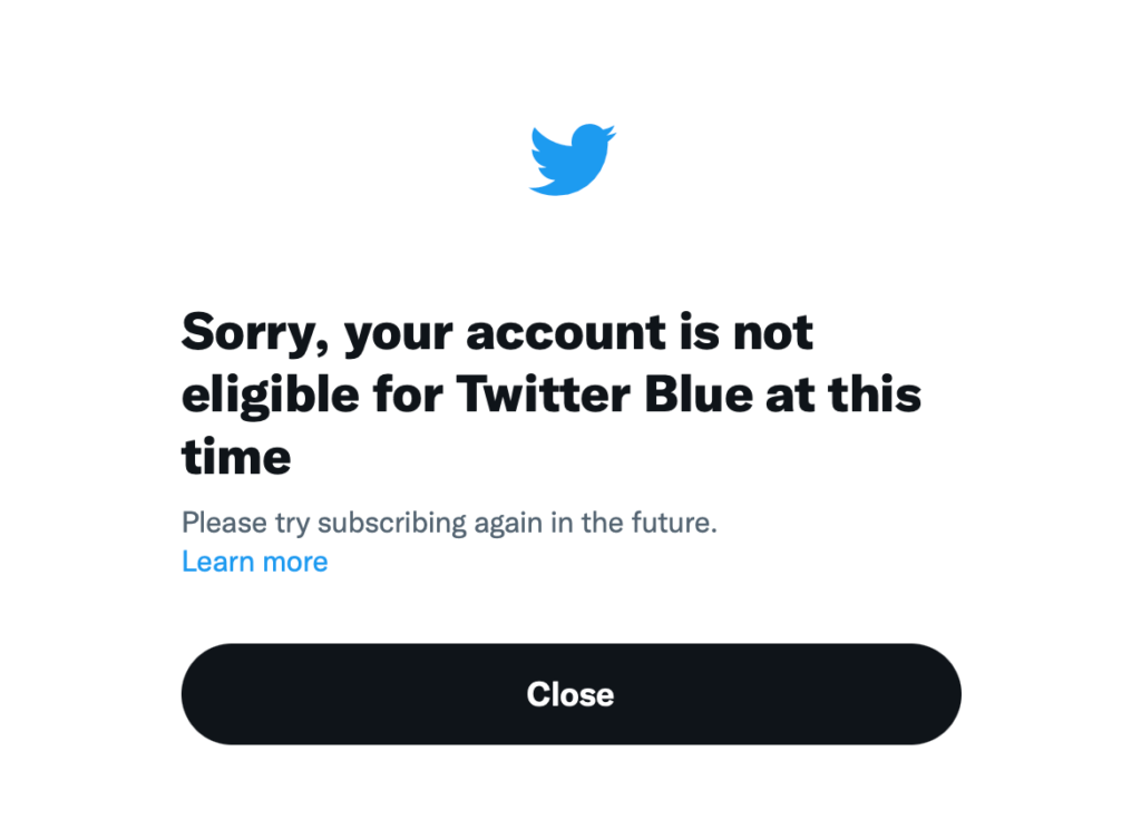 Twitter Blue Login Issues