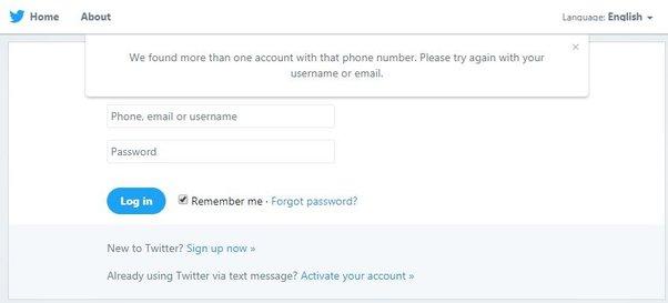 Dealing With Email/Phone Number Already On Twitter