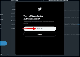 Disabling 2FA on Twitter