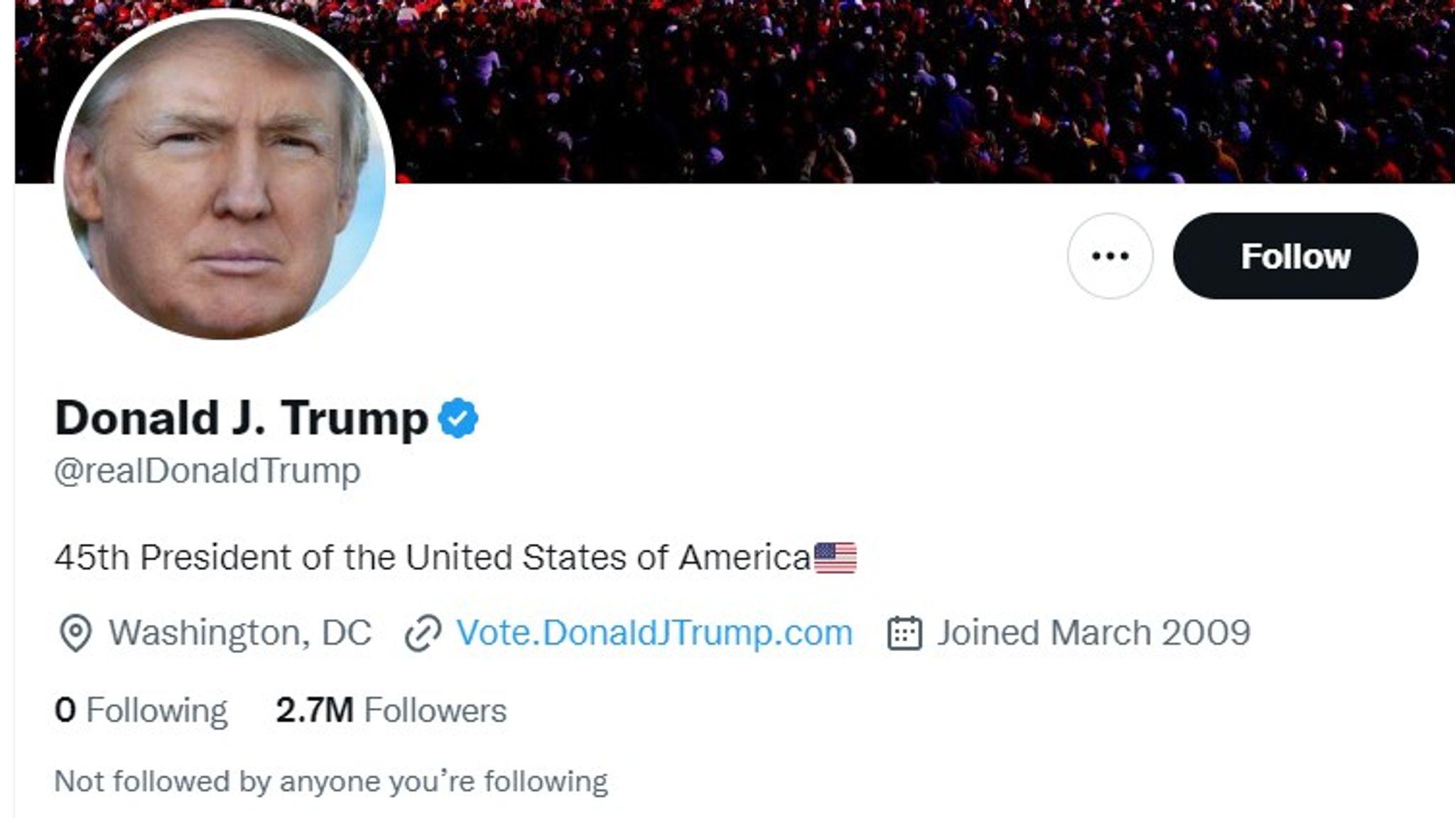 Donald Trump is Back on Twitter