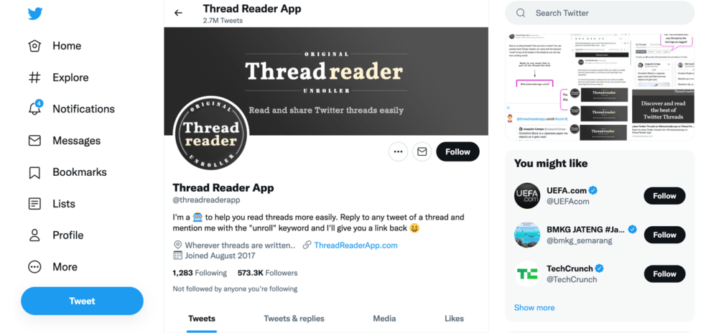 ReadVia Thread Reader