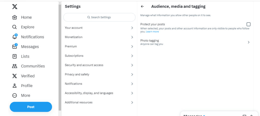 Audience, media and tagging