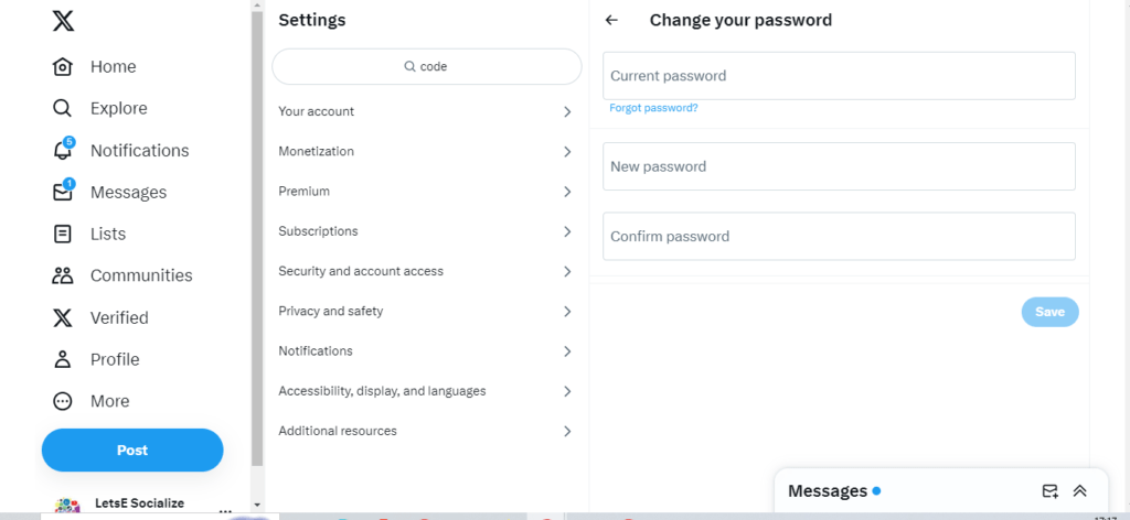 How to Change Your Twitter Password on Desktop