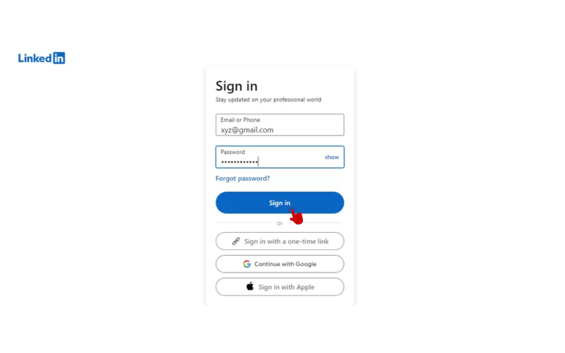  LinkedIn Sign in