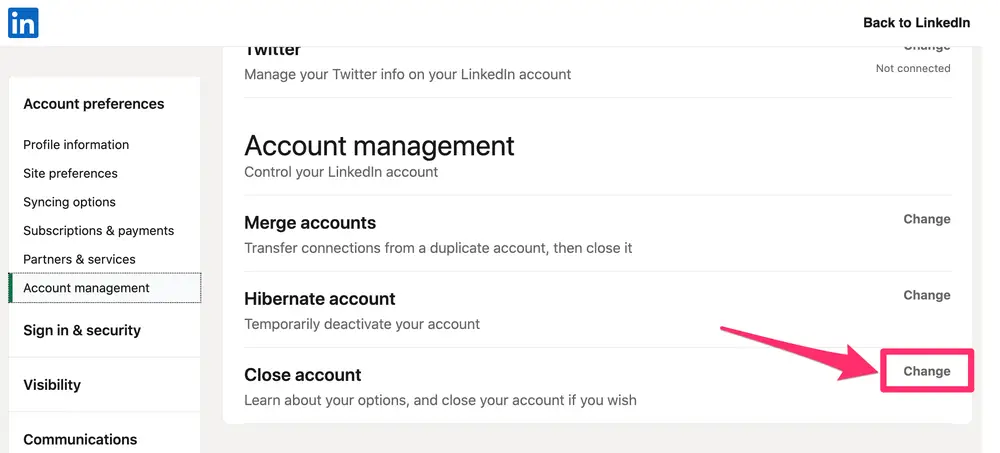 Permanently Closing Your LinkedIn Account