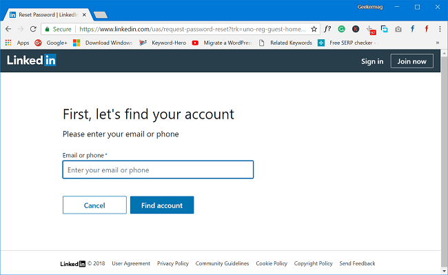 I Forgot My LinkedIn Password