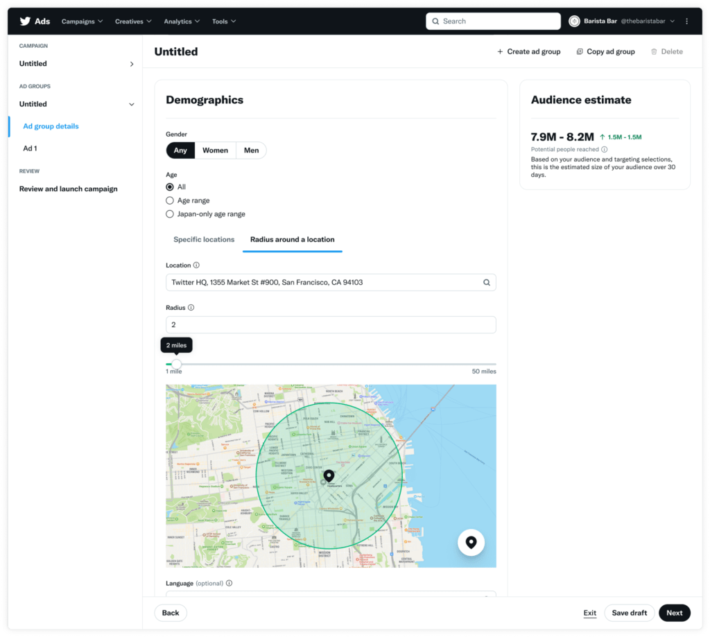 Limit Geographic Targeting