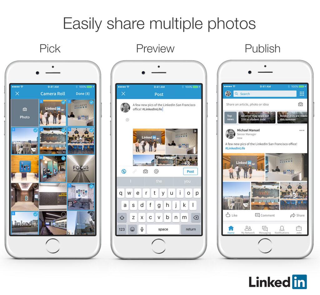 Post Multiple Photos on LinkedIn