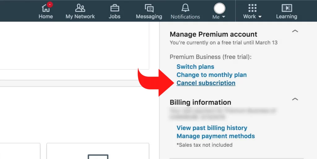 How to Cancel LinkedIn Premium on Desktop