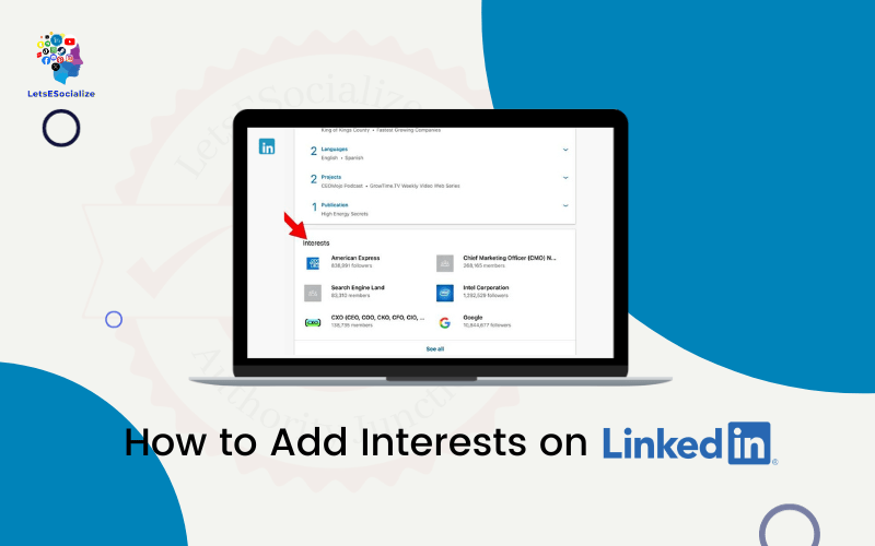 Add Interests on LinkedIn